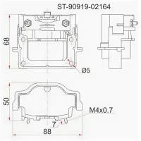 Катушка зажигания TY #A-ser, #E-ser, 1RZ/2RZ, EL##/AE##/EE##/ET###/AT19#/212, ST9091902164 Sat ST-90919-02164