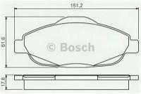 Колодки тормозные дисковые Premium 2 BOSCH 0986495266