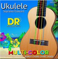 Струны для укулеле DR Multi-Color Ukulele 24-26