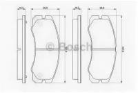 Колодки тормозные дисковые OPEL FRONTERA/MONTEREY 91-98 передние BOSCH 0986424366