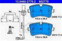 К-Т колодки AUDI A4/A5/A6/A7/A8 09-/PRS MACAN 13- ЗАД ATE 13046027702