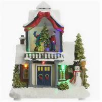 Kaemingk Светящийся новогодний домик Christmas Village: в гостях у Тимми 18*16*10 см, с движением 481462