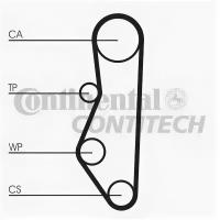 Комплект ремня ГРМ Lada 1.5 16V 95 ContiTech CT527K2