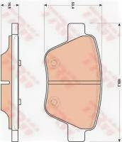 Колодки тормозные дисковые AUDI: A3 кабрио 08- SEAT: LEON 05- SKODA: OCTAVIA 04-, OCTAVIA Combi 04-, SUPERB 08-, YETI 09- VW: CADDY III универса TRW GDB1841