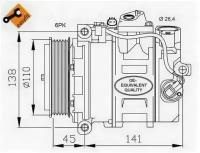 Компрессор MB W203 NRF 32214