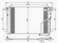 Конденсер MB W204 07- NRF 35793