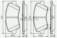 Колодки тормозные передние Hyudai i30 / Veloster / Kia Ceed 13- BOSCH 0986495343
