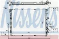 Радиатор VAG Q7,Touareg, Cayenne АКПП 02- NISSENS 65276A