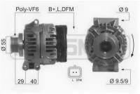 Генератор RENAULT Logan, Clio, Laguna, Megane, Scenic (14V 98A) ERA 210397