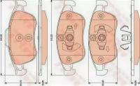 Колодки тормозные дисковые DACIA: DUSTER 10 - RENAULT: FLUENCE 10 -, GRAND SC?NIC III 09 -, MEGANE CC 10 -, MEGANE III Наклонная задняя часть 08 - TRW GDB1789