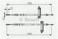 Тормозной трос BOSCH 1987477933