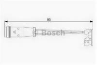 Датчик износа тормозных колодок MB W211/220, 1987473006 BOSCH 1 987 473 006