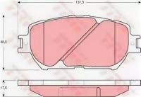 Колодки тормозные дисковые передн TOYOTA: CAMRY 96-01, CAMRY 01- TRW GDB3314