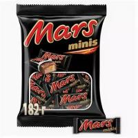 Батончики шоколадные мини MARS "Minis" с нугой и карамелью в молочном шоколаде, 182 г, 2261