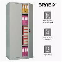 Шкаф металлический офисный Brabix MK 18/91/46 291136 S204BR180202, 1830х915х460мм, 47кг, 4 полки, разборный