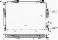 Радиатор MERCEDES C-CLASS W202 1.8/2.0/2.2/2.3/2.4 93-01/CLK-CLASS W208 2.0/3.2 97-02/SLK-CLASS W17, MB00081 Sat MB0008-1