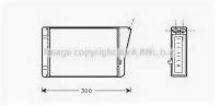 Радиатор отопителя OPEL: OMEGA B (25_, 26_, 27_) 2.0/2.0 16V/2.0 DTI 16V/2.2 16V/2.2 DTI 16V/2.5 DTI/2.5 TD/2.5 V6/2.6 V6/3.0 V6/3.2 V6 94 - 03, OME AVA OL6196
