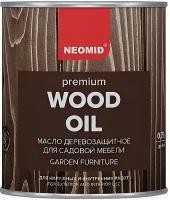 Масло Деревозащитное для Садовой Мебели Neomid Premium 0.75л Палисандр для Внутренних и Наружных Работ / Неомид