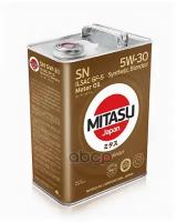 MITASU Масло Моторное 5W30 4L Motor Oil Sn/Api Sn Ilsac Gf-5