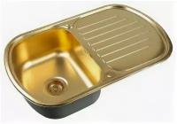 Мойка кухонная 77 см ZORG Inox PVD (SZR 7749 BRONZE), бронза