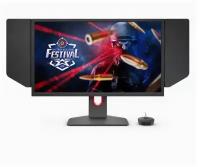 BenQ Монитор жидкокристаллический 9H.LJNLB.QBE, XL2546K, Темно-серый, 24.5"W 1920x1080 Refresh Rate (Hz): 240 Brightness ( typ.): 320 nits Contrast ( typ. ): 1000:1(DCR:12M:1) Viewing angle (L/RU/D) (CR=10): 170/160 Fast Liquid Crystal Panel: Yes Display Color