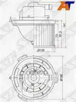 Мотор Отопителя Салона Mazda 3 03-/Mazda 5 05- (Lhd) Sat арт. ST-BP4K-61-B10