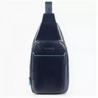 Рюкзак с одной лямкой Piquadro CA4827B2/BLU2 кожаный темно-синий