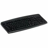 Клавиатура CBR KB 110 Black USB, Клавиатура офисн, поверхность под карбон, переключение языка 1 кнопкой (софт)