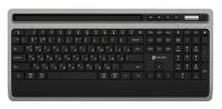 Клавиатура Оклик 860S черный USB беспроводная slim Multimedia подставка для запястий 1809323