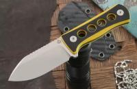 Нож с фиксированным лезвием QSP Knife Canary QS141-A1, сталь 14C28N, рукоять микарта