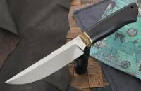 Мастерская Самойлова нож Странник-а, сталь 95Х18, рукоять граб, литье латунь