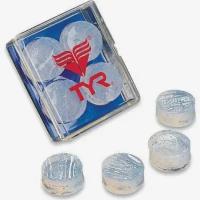 Беруши для плавания Tyr Soft Silicone Ear Plugs для бассейна (O/S, 101 Белый)