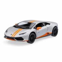 Kinsmart. Модель металическая инерционная "Lamborghini Huracan LP 610-4 Avio" 1:36 (серебристая)