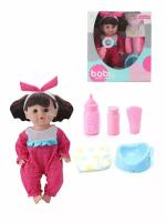 Игровой набор "Моя малышка", в комплекте кукла 26 см. озвученная, пьет, писает, предметы 5 шт. Shantou Gepai YL130-9
