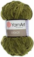 Пряжа YarnArt Dolce 100г, 120м (ЯрнАрт Дольче) цвет 772 хаки, 1шт