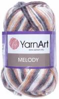 Пряжа YarnArt Melody 100г, 230м (ЯрнАрт Мелоди) Нитки для вязания, 9% шерсть, 21% акрил, 70% полиамид, цвет 902 меланж, 1шт