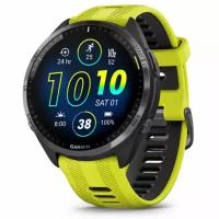 Умные часы Garmin Forerunner 965 Carbon Grey DLC Titanium Bezel with Black Case and Amp Yellow/Black Silicone Band (010-02809-12)