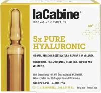 LA CABINE - 5xPURE HYALURONIC AMPOULES концентрированная сыворотка в ампулах с комплексом из 5 видов очищенной гиалуроновой кислоты 10х2мл