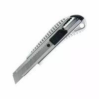 Нож со сменным лезвием 18мм, алюминиевый корпус, кнопка Easy Slider