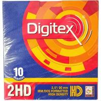 177658 Дискеты Digitex 10MFD-BC 3.5" дюйма 1,44 Мб MF 2HD картон (10 дискет в упаковке)