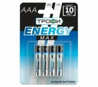 Батарейка трофи LR03 Alkaline ( 4BL)(40)(960) ENERGY MAX