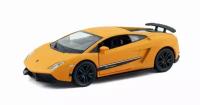 Машина металлическая RMZ City серия 1:32 Lamborghini Gallardo LP570-4 Superleggera, инерционная, оранжевый матовый цвет, двери открываются