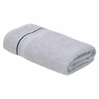 Махровое полотенце для рук и лица Лайн 30х60 серый/ плотность 380 гр/кв.м