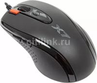 Мышь A4TECH X-710BK, игровая, оптическая, проводная, USB, черный [x-710bk usb]