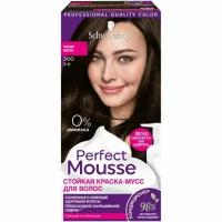 Perfect Mousse стойкая краска-мусс для волос, 300, Черный каштан