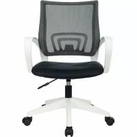 Кресло офисное Easy Chair 396W, черное, сетка-ткань, пластик