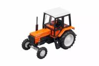 Tractor MTZ-82 (ussr russia) orange/black | трактор МТЗ-82 оранжевый/черный (металл)