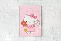 Плакат Hello Kitty/Мультфильм/ Плакат на стену 30х42 см / Постер формата А3