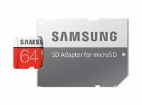 Карта памяти Samsung EVO Plus 64GB with SD adapter