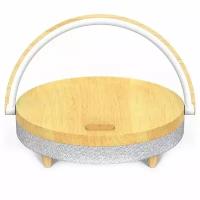 Xiaomi Колонка с беспроводным ЗУ Xiaomi Ezvalo Wireless Charging Music Desk Lamp Marble LYYD01 Wood дерево